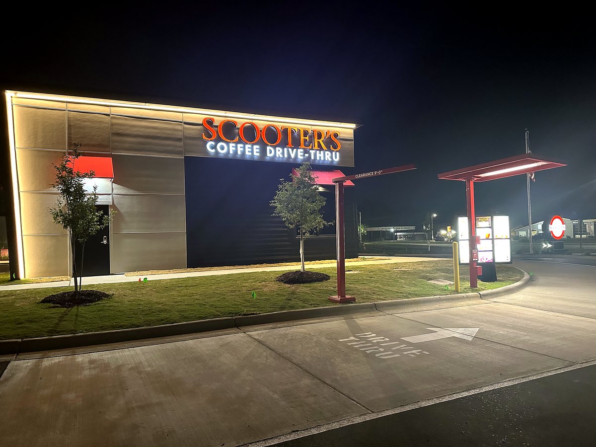 Scooter's Coffee exterior LED lighting