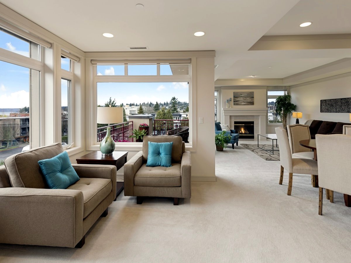 Beautiful modern home interior with recessed lighting — D'Amore Enterprises residential electrical